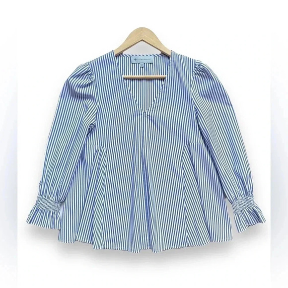NWOT Tuckernuck Striped Easton Blouse - Picture 3 of 6